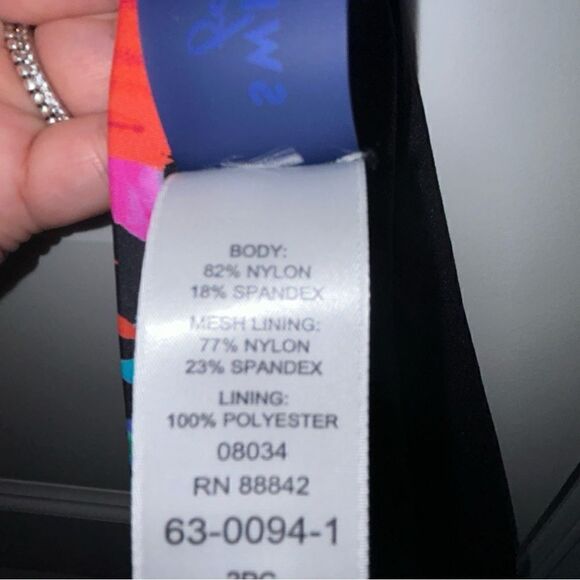 Swimsuits For All Tropical Floral Print High Waist Swimsuit Bottoms - Picture 4 of 4